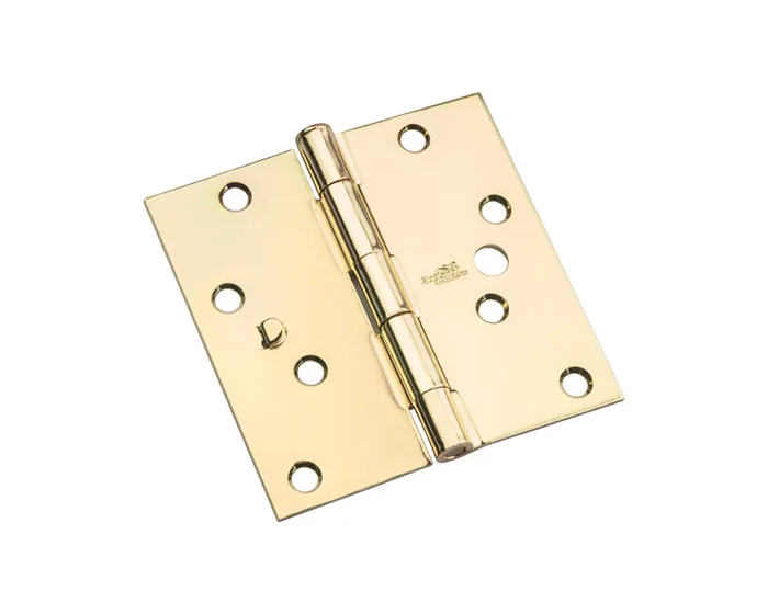 National Hardware 4 in. L Bright Brass Door Hinge 3 pk (Pack of 5)
