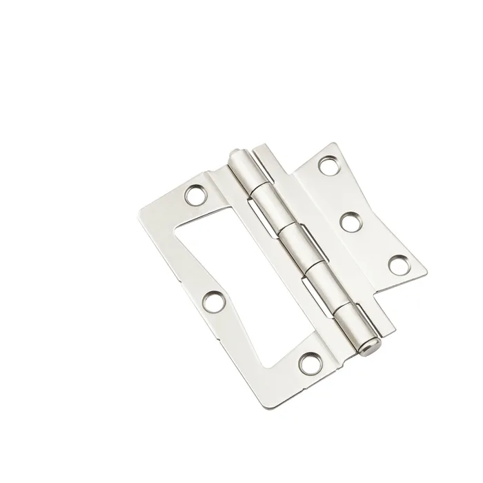 National Hardware 3-1/2 in. L Satin Nickel Surface-Mounted Hinge 2 pk (Pack of 5)