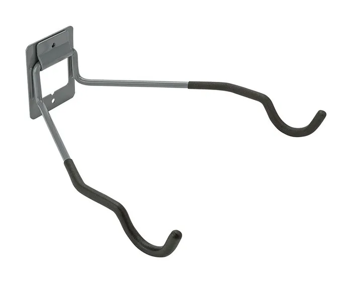 National Hardware 12 in. L Powder Coated Gray Steel Flip-Up Bike Hanger Holder 30 lb. cap. 1 pk (Pack of 6)