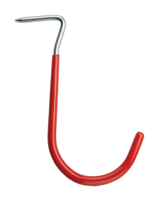 National Hardware 6 in. L Vinyl Coated Red Steel Hook 20 lb. cap. 2 pk (Pack of 6)