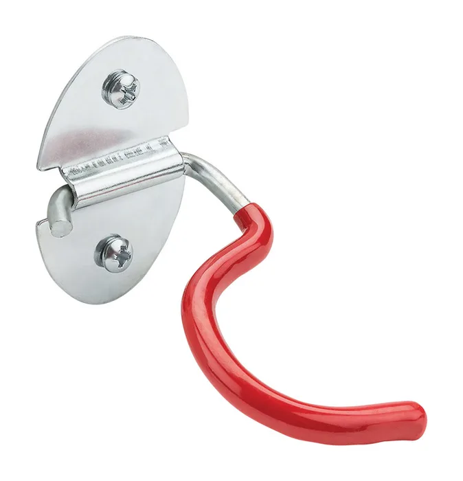 National Hardware 2.5 in. L Vinyl Coated Red Steel Broom/Tool Hook 15 lb. cap. 2 pk (Pack of 6)
