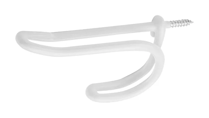 National Hardware 3.87 in. L Vinyl Coated White Steel Coat/Hat Hook 15 lb. cap. 2 pk (Pack of 6)