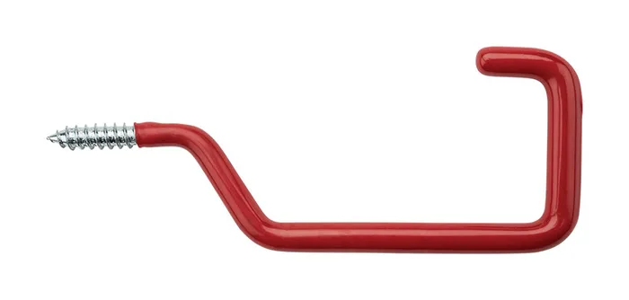 National Hardware 6 in. L Vinyl Coated Red Steel Storage Rafter Hook 40 lb. cap. 2 pk (Pack of 6)