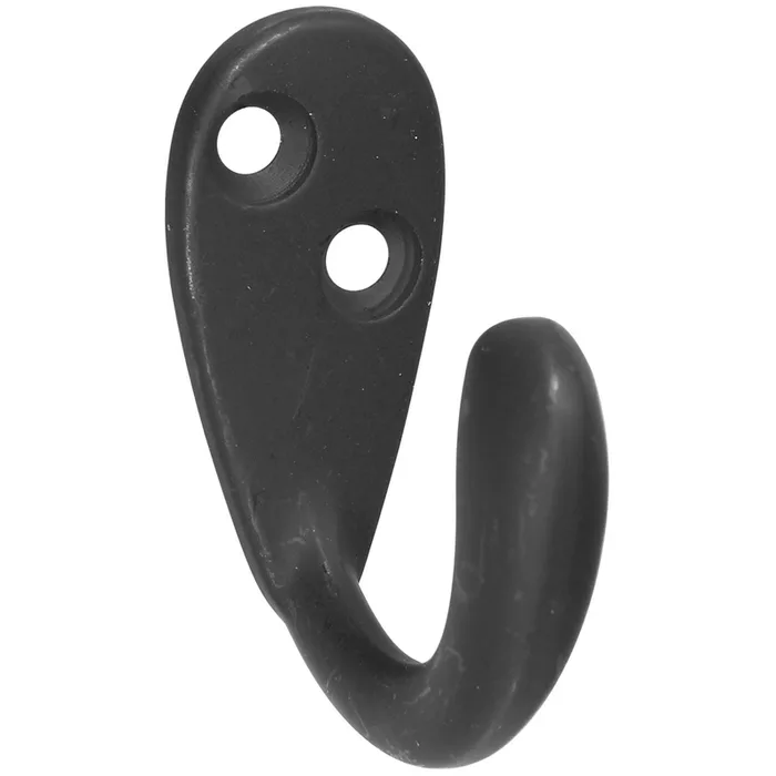 National Hardware Oil-Rubbed Bronze Black Robe Hook (Pack of 40)