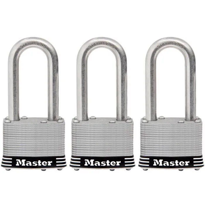 Master Lock 1-3/4 in. W Stainless Steel 4-Pin Cylinder Marine Padlock