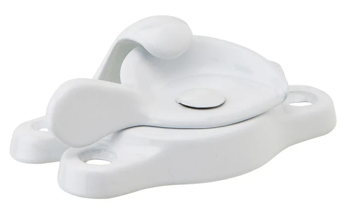 Ives White Aluminum Window Lock 1 pk (Pack of 20)