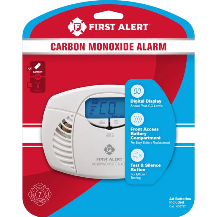 First Alert Battery-Powered Electrochemical Carbon Monoxide Detector (Pack of 3)