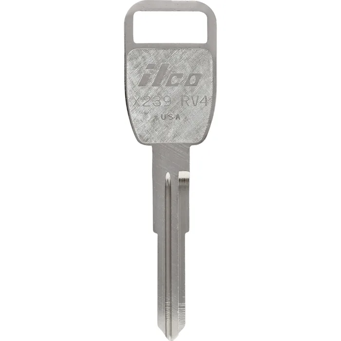 HILLMAN KeyKrafter Automotive Key Blank 2048 Double For Land Rover Silver (Pack of 4)