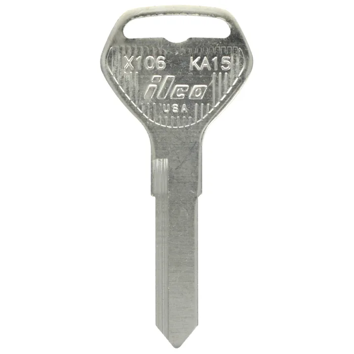 HILLMAN KeyKrafter Traditional Key Automotive Key Blank 2054 Double For Kawasaki Silver (Pack of 4)