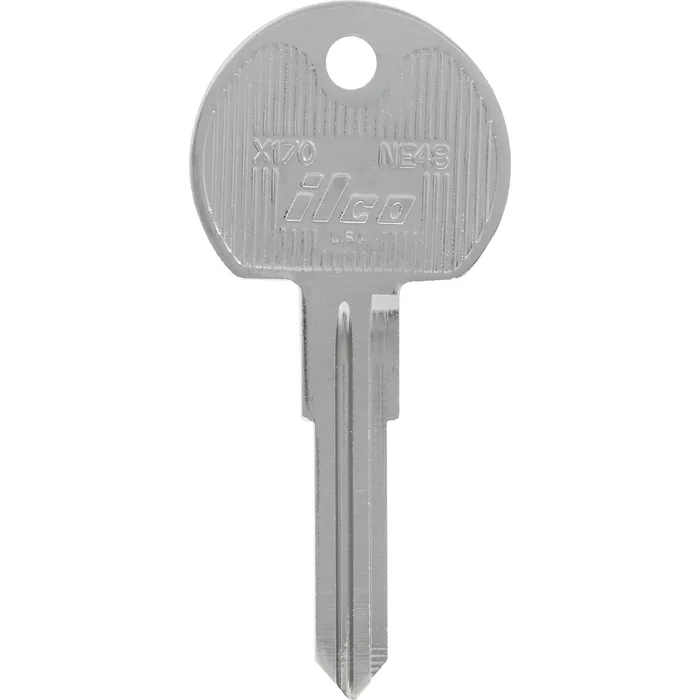 HILLMAN KeyKrafter Universal House/Office Key Blank 2066 Double For Corbin Locks Silver (Pack of 4)