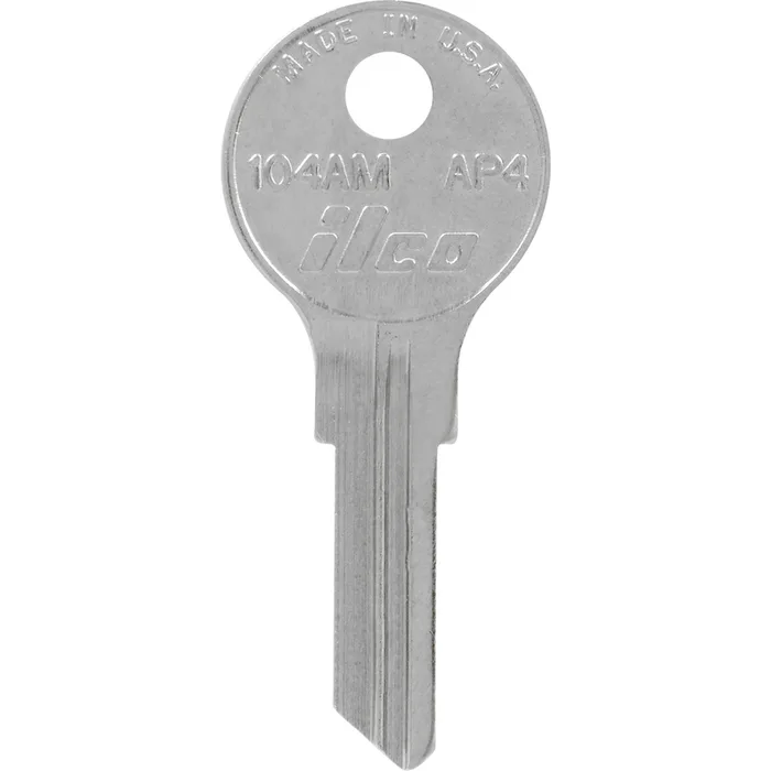HILLMAN KeyKrafter Universal House/Office Key Blank 2040 Single Silver (Pack of 4)