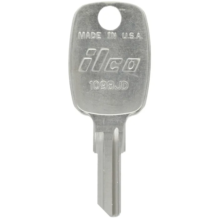 HILLMAN KeyKrafter Universal House/Office Key Blank 2049 Single For John Deere Locks Silver (Pack of 4)