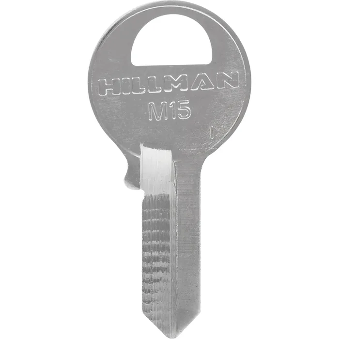 HILLMAN KeyKrafter Universal House/Office Key Blank 2030 Single For Master Locks Silver (Pack of 4)