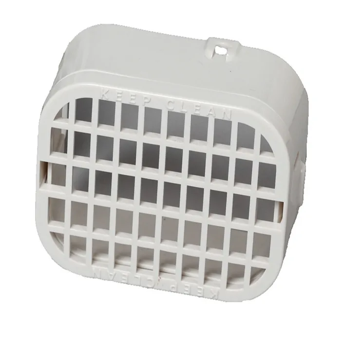Amerimax 3 in. H X 4 in. W X 1.5 in. L White Plastic K Rodent Guard (Pack of 12)