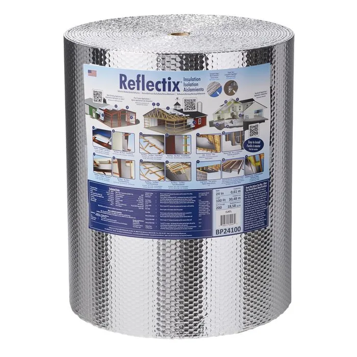 Reflectix 24 in. W X 100 ft. L X 0.31 in. R-3.7 to R-21 Reflective Radiant Barrier Insulation Roll 2