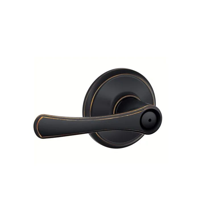 Schlage Avila Aged Bronze Bed and Bath Lever