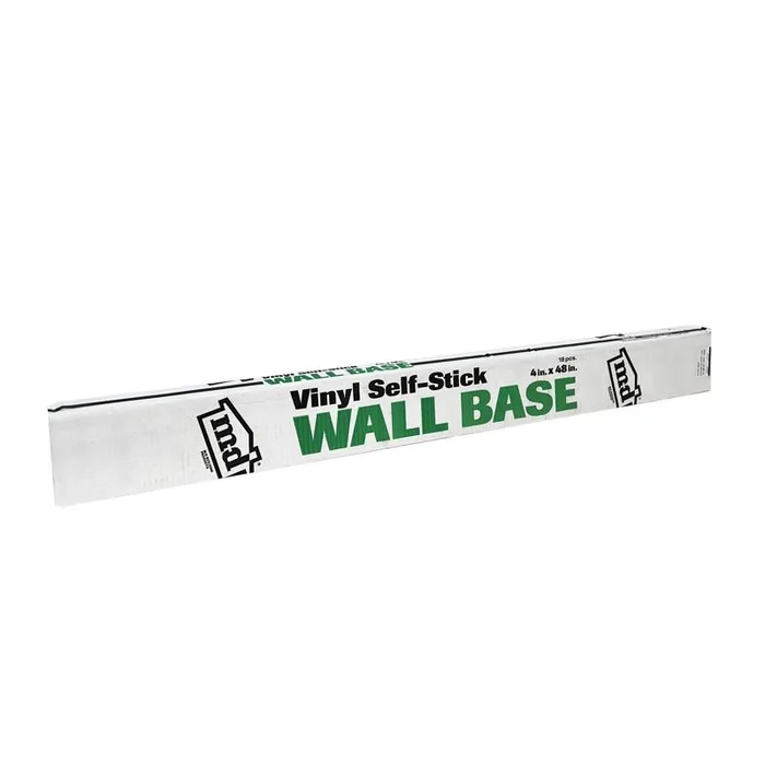 M-D Building Products 4 in. H X 0.08 in. W X 48 in. L Self-Stick Brown Vinyl Wall Base (Pack of 18)