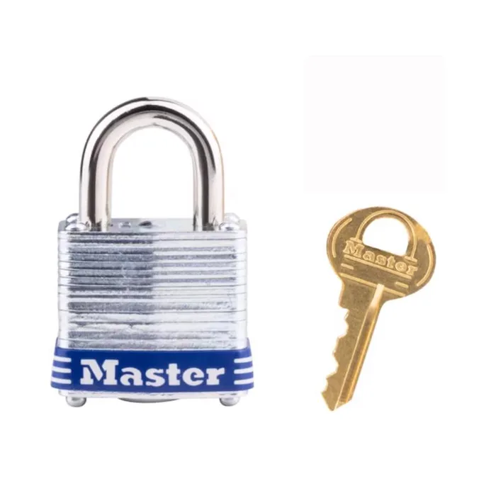 Master Lock 1 in. H X 11/16 in. W X 1-1/8 in. L Steel 4-Pin Cylinder Exterior Padlock (Pack of 6)