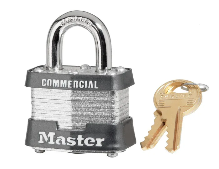 Master Lock 1-5/16 in. H X 1-9/16 in. W X 1-1/2 in. L Steel Double Locking Exterior Padlock (Pack of 6)
