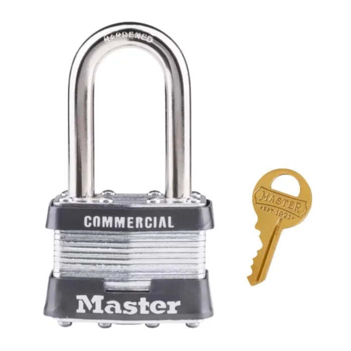 Master Lock 1-5/16 in. H X 1 in. W X 1-3/4 in. L Steel 4-Pin Cylinder Exterior Padlock (Pack of 6)