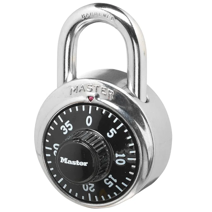 Master Lock 2-9/10 in. H X 1-7/8 in. W Steel Combination Dial Combination Padlock (Pack of 6)