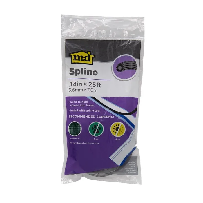 M-D Building Products 0.14 in. D X 25 ft. L Screen Spline (Pack of 10)
