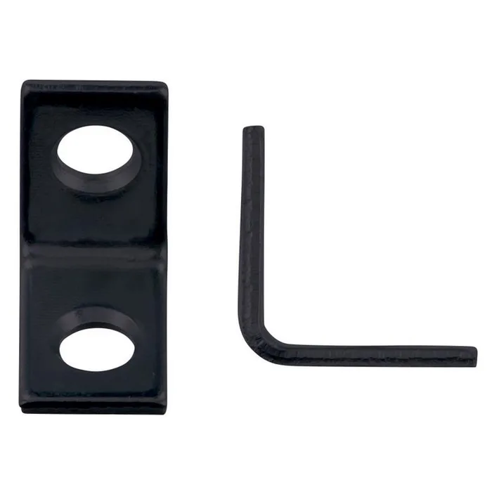 Hampton 3/4 in. H X 3/4 in. W Black Steel Inside L Corner Brace (Pack of 25)