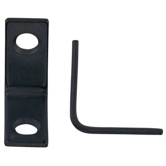 Hampton 1 in. H X 0.75 in. W X 1 in. D Black Steel Inside L Corner Brace (Pack of 25)