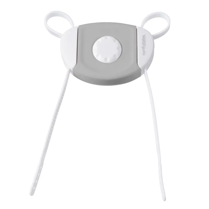 North States Toddleroo Gray/White Plastic Cabinet Flex Lock 1 pk