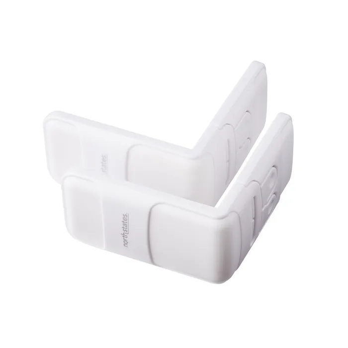 North States Toddleroo White ABS/TPR Drawer Latches 2 pk