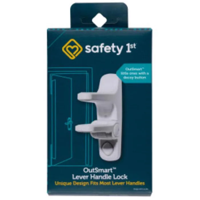 Safety 1st OutSmart White Plastic Lever Handle Lock 1 pk (Pack of 2)