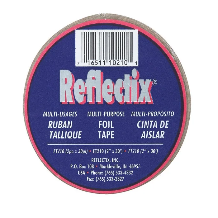 Reflectix 2 in. W X 30 ft. L X 0.3125 in. Reflective Radiant Barrier Foil Tape Insulation Roll 30 sq (Pack of 6)