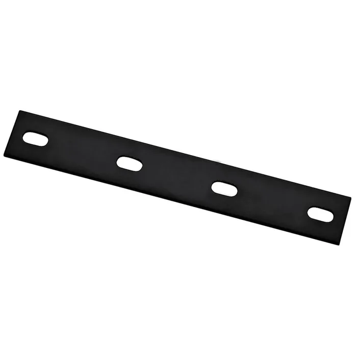 Hampton 1/8 in. H X 1-1/2 in. W X 10 in. L Black Steel Mending Plate (Pack of 10)