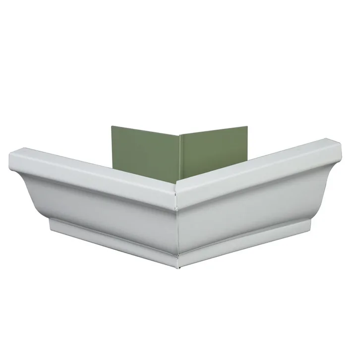 Amerimax 5 in. H X 6 in. W X 10 in. L White Aluminum K Outside Corner (Pack of 10)