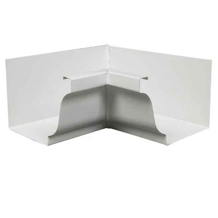 Amerimax 5 in. H X 6 in. W X 10 in. L White Aluminum K Inside Corner (Pack of 10)