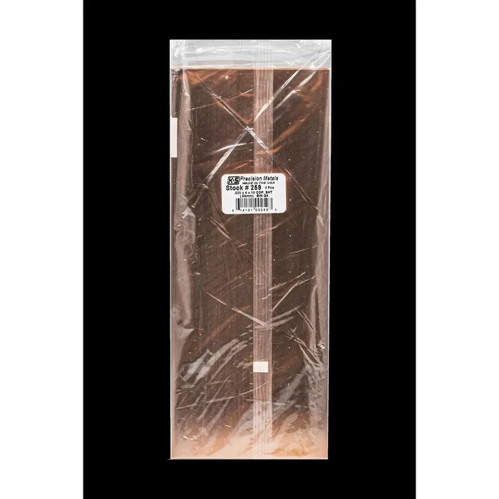 K&S 0.025 in. X 4 in. W X 10 in. L Copper Plain Sheet Metal (Pack of 3)