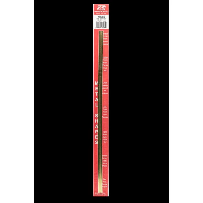 K&S 5/16 in. W X 12 in. L Rectangular Brass Tube 1 pk