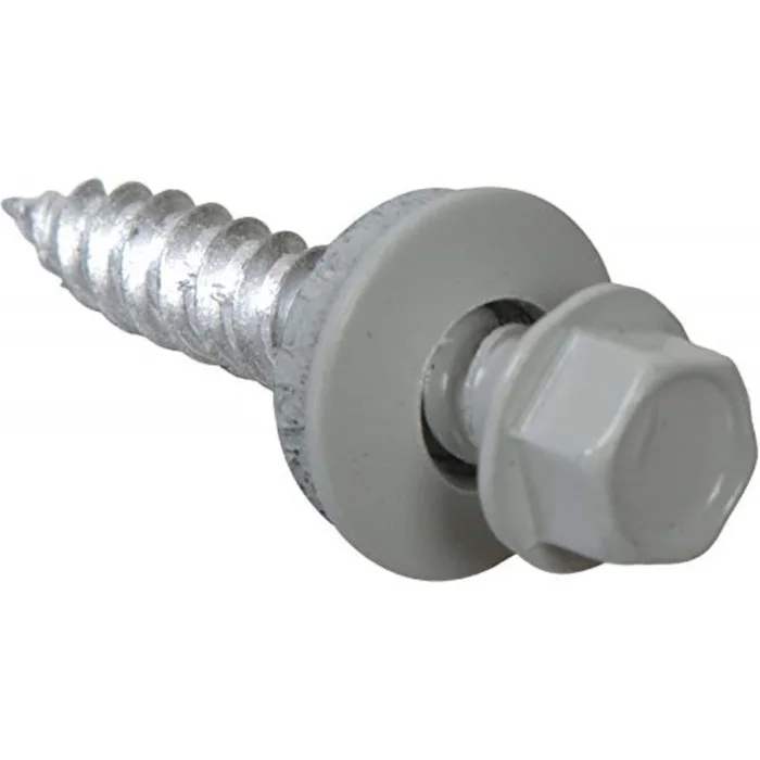 Grip-Rite Pro-Twist No. 9 Sizes X 1 in. L Hex Round Washer Head Sheet Metal Screws