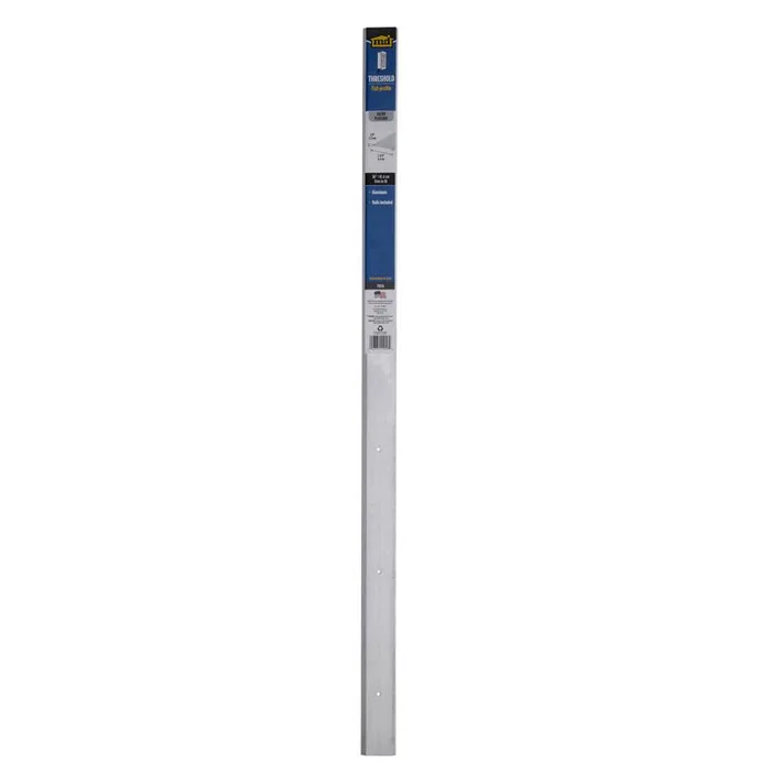 M-D Building Products 0.125 in. H X 1.75 in. W X 36 in. L Aluminum Flat Top Saddle Threshold Silver