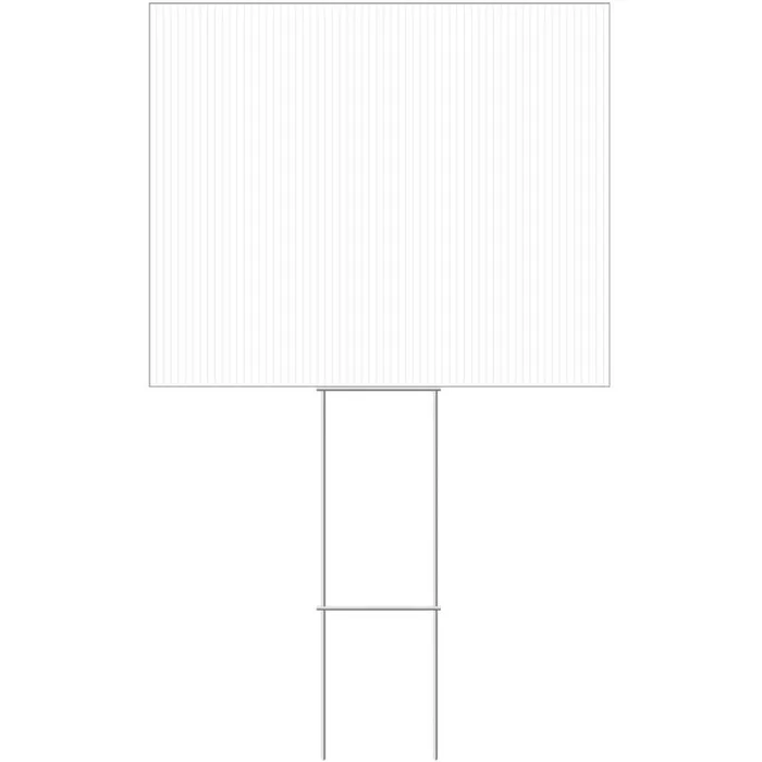 HILLMAN English White Blank Sign 20 in. H X 24 in. W (Pack of 6)
