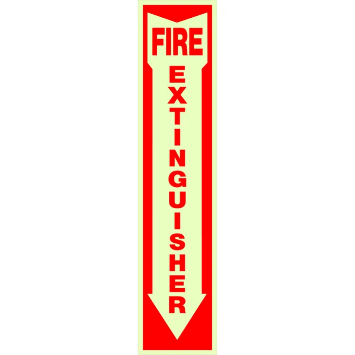 HILLMAN English White Fire Extinguisher Sign 18 in. H X 4 in. W (Pack of 10)