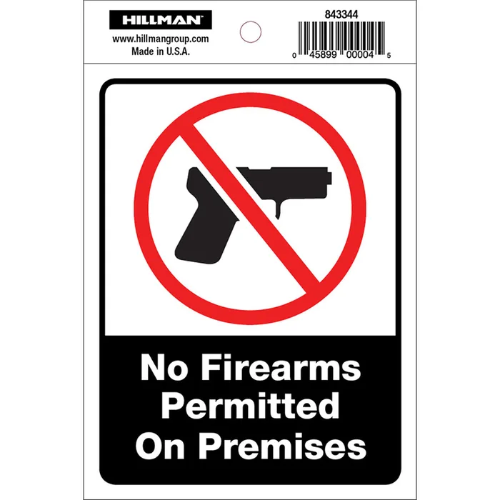 HILLMAN English White Safety Sign 4 in. H X 6 in. W (Pack of 6)