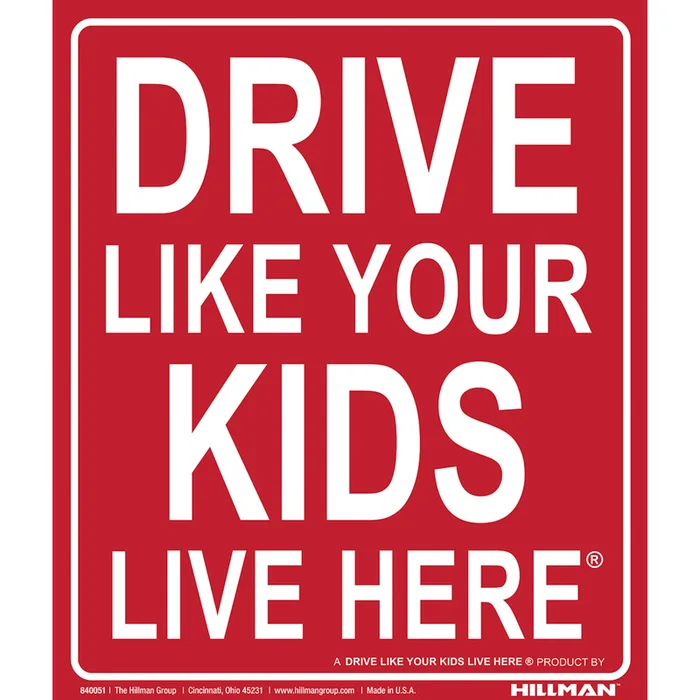 HILLMAN English Red Notice Sign 24 in. H X 19 in. W (Pack of 6)