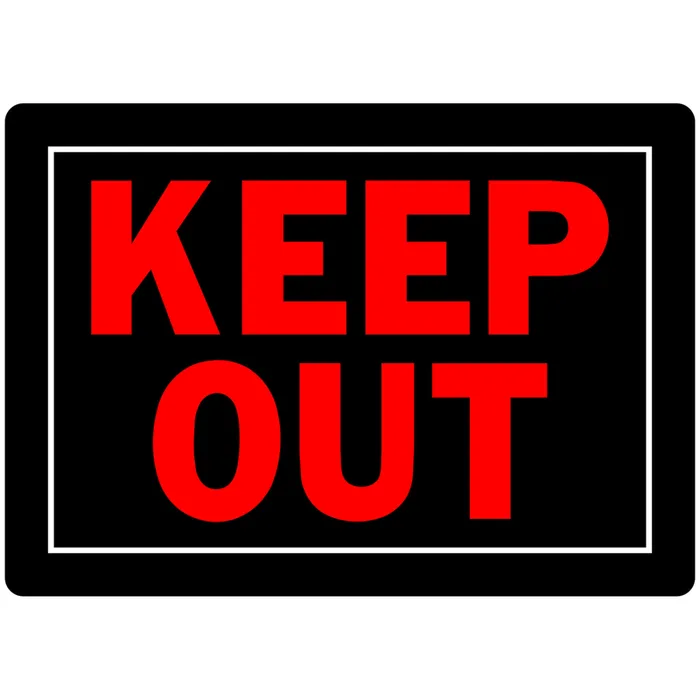 HILLMAN English Black Do Not Enter Sign 10 in. H X 14 in. W (Pack of 6)