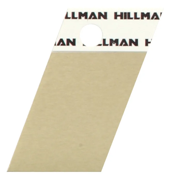 HILLMAN 1.5 in. Reflective Gold Aluminum Self-Adhesive Full Spacer Blank 1 pc (Pack of 6)