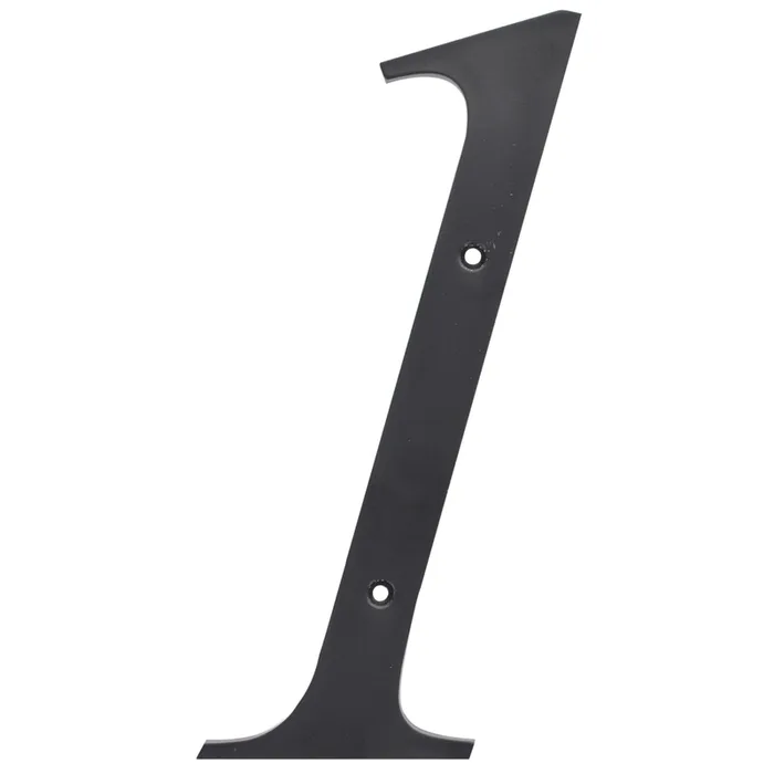 HILLMAN 6 in. Reflective Black Plastic Nail-On Number 1 1 pc (Pack of 3)
