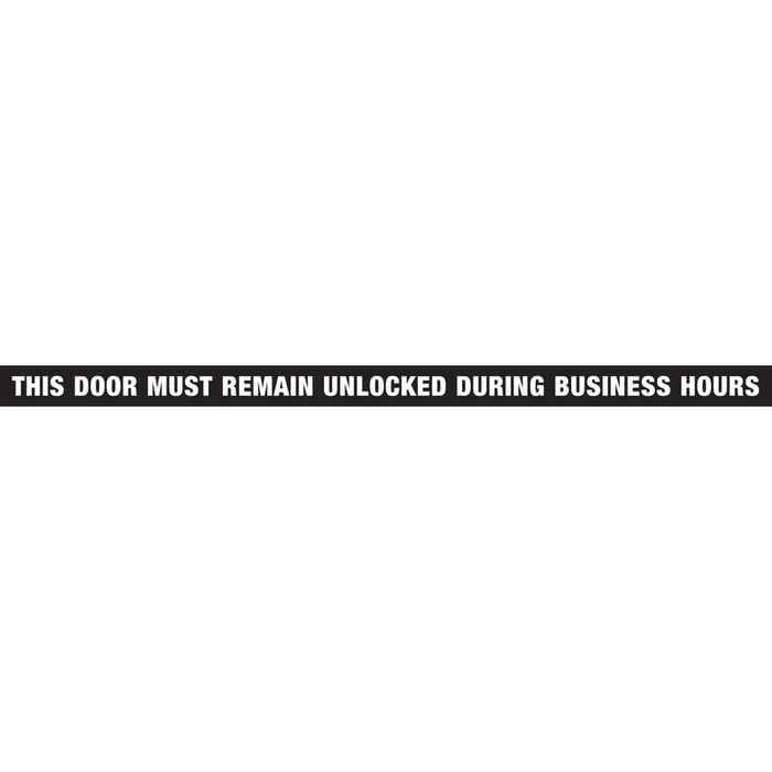 HILLMAN English Black Notice Decal 1.5 in. H X 28 in. W (Pack of 10)