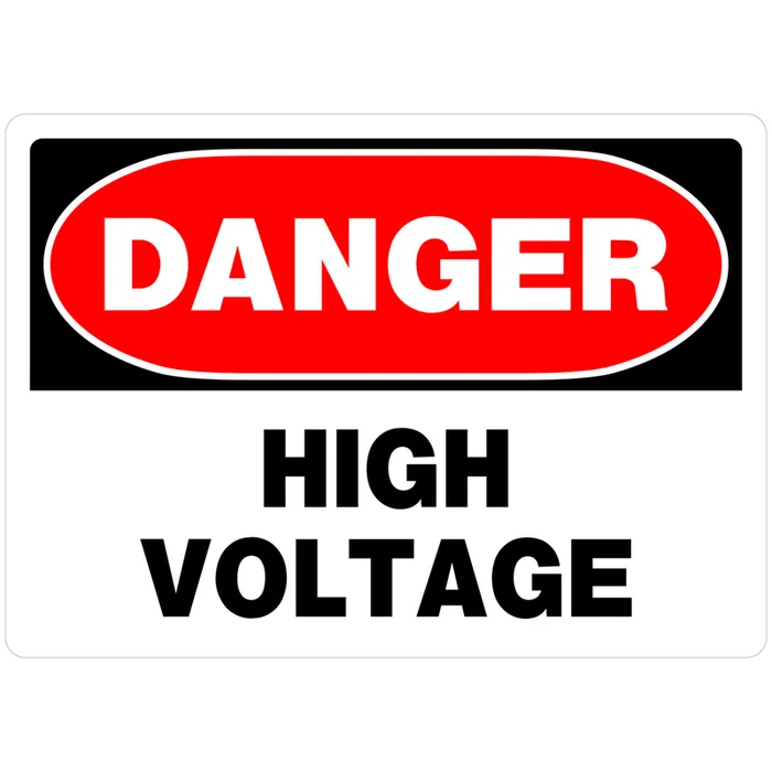 HILLMAN English White Danger Sign 10 in. H X 14 in. W (Pack of 6)