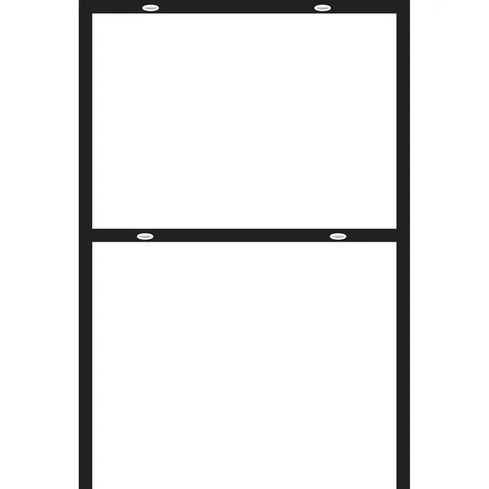 HILLMAN English Black Blank Sign Frame 24 in. H X 18 in. W