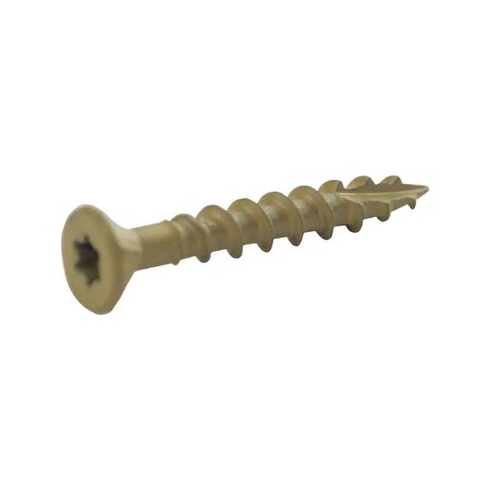 Grip-Rite PrimeGuard Plus No. 8 wire X 1-1/4 in. L Tan Star Bugle Head Exterior Deck Screws 5 lb 614 (Pack of 4)